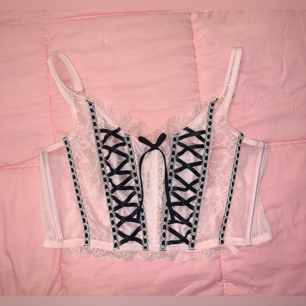NWT VS cropped corset top